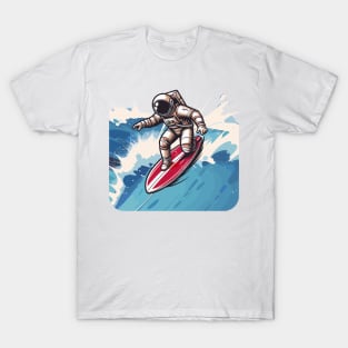 astronaut surfer T-Shirt